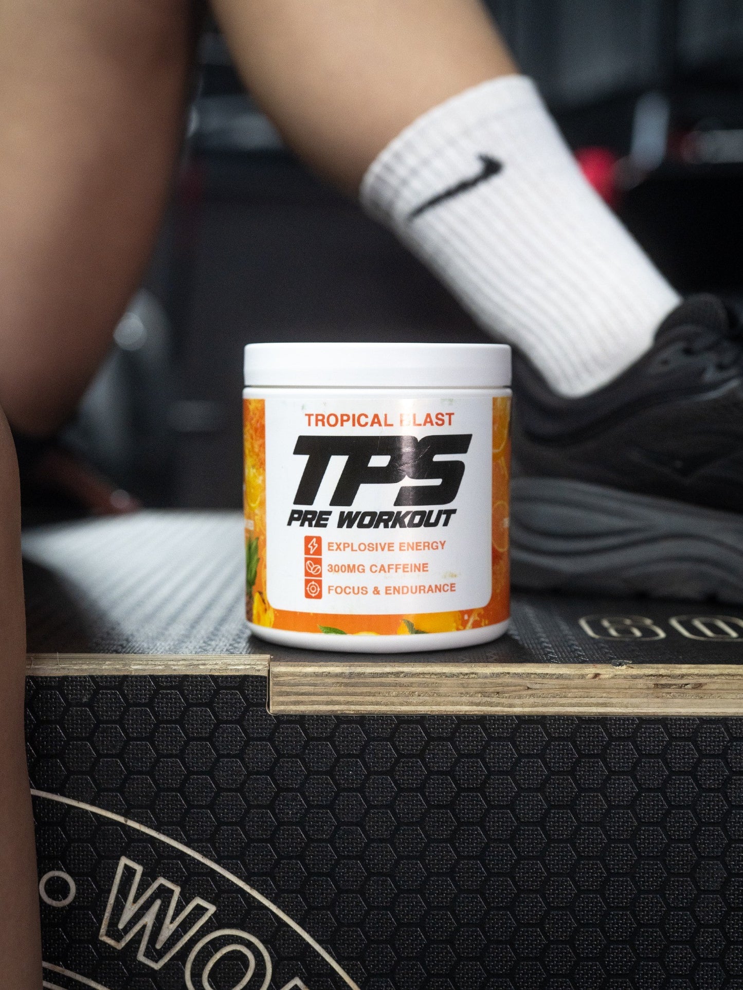 TPS Pre-Workout Powder Tropical Burst – Food Supplement with Caffeine (300mg) 30 Servings
